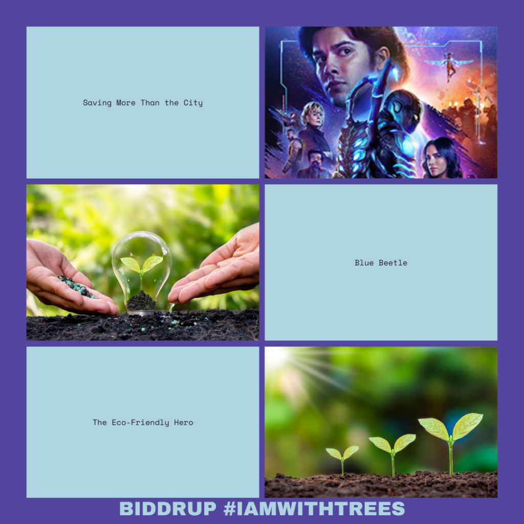 Blue Beetle- Uniting Movie Themes and Tree Plantation for a Greener Tomorrow Biddrup #iamwithtrees