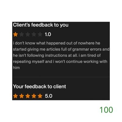 100 Biddrup Mallick Upwork Project Feedback