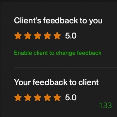 133 Biddrup Mallick Upwork Project Feedback