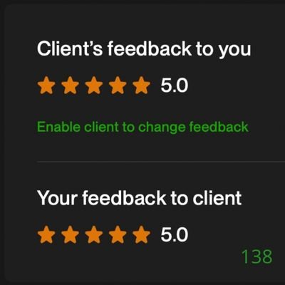 138 Biddrup Mallick Upwork Project Feedback