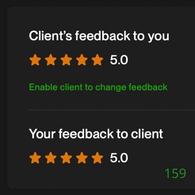 159 Biddrup Mallick Upwork Project Feedback