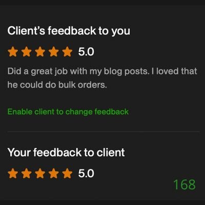 168 Biddrup Mallick Upwork Project Feedback