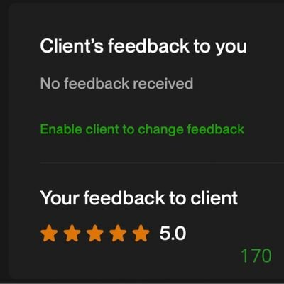 170 Biddrup Mallick Upwork Project Feedback