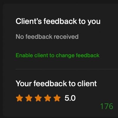176 Biddrup Mallick Upwork Project Feedback