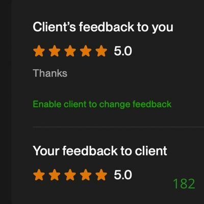 182 Biddrup Mallick Upwork Project Feedback