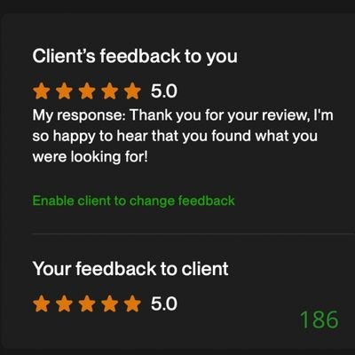 186 Biddrup Mallick Upwork Project Feedback
