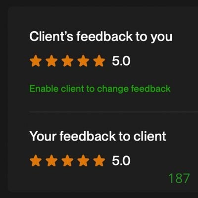 187 Biddrup Mallick Upwork Project Feedback