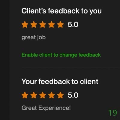 19 Biddrup Mallick Upwork Project Feedback