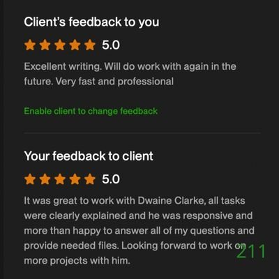 211 Biddrup Mallick Upwork Project Feedback