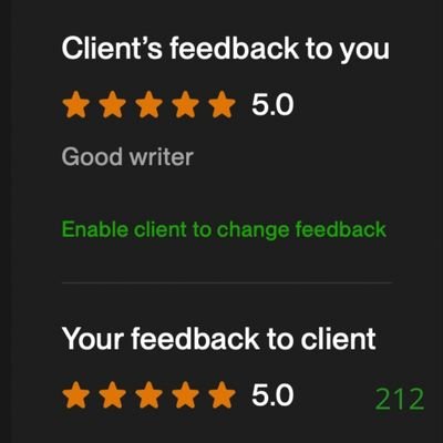 212 Biddrup Mallick Upwork Project Feedback