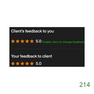 214 Biddrup Mallick Upwork Project Feedback