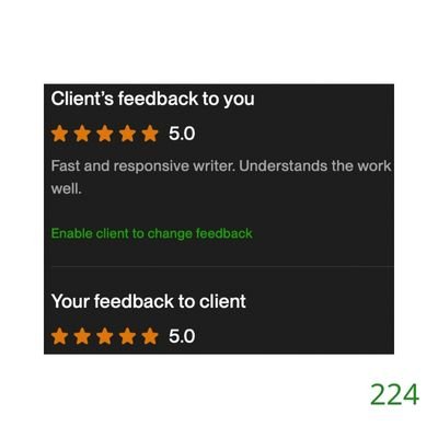 224 Biddrup Mallick Upwork Project Feedback
