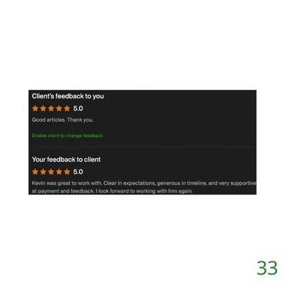 33 Biddrup Mallick Upwork Project Feedback