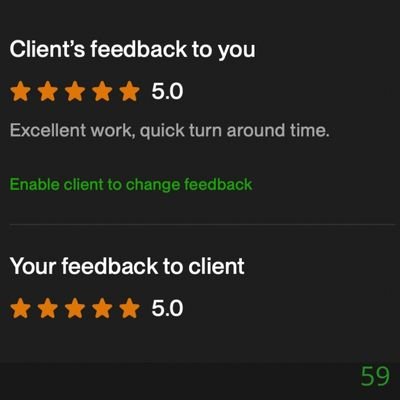 59 Biddrup Mallick Upwork Project Feedback