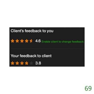 69 Biddrup Mallick Upwork Project Feedback