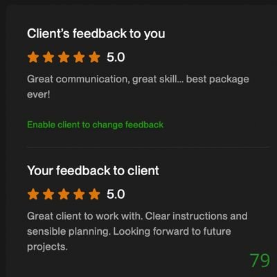 79 Biddrup Mallick Upwork Project Feedback