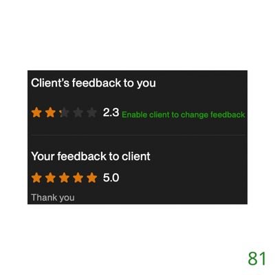 81 Biddrup Mallick Upwork Project Feedback