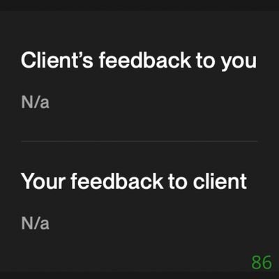 86 Biddrup Mallick Upwork Project Feedback