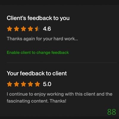 88 Biddrup Mallick Upwork Project Feedback